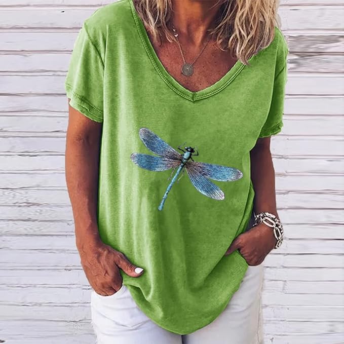 Camisa Libélula Color Verde / P