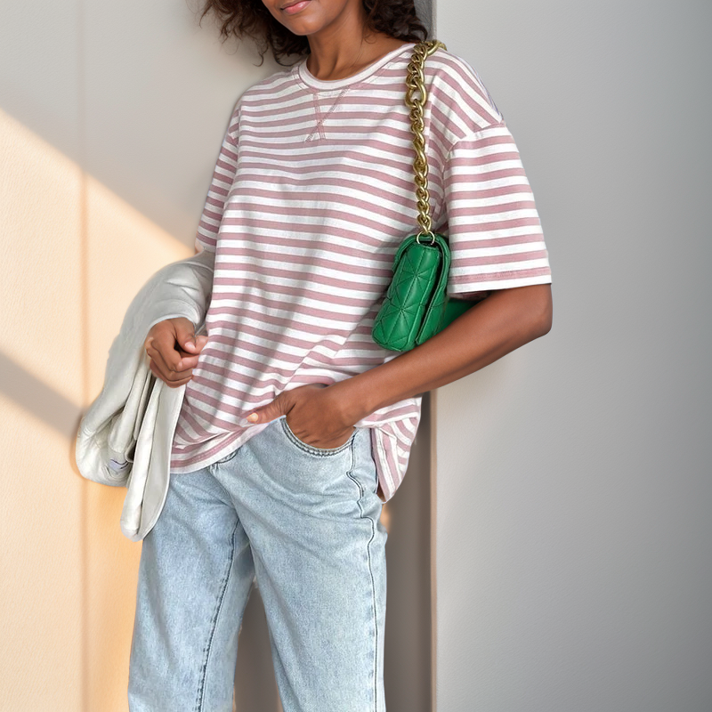 Camisa Listrada Donatella Feminina