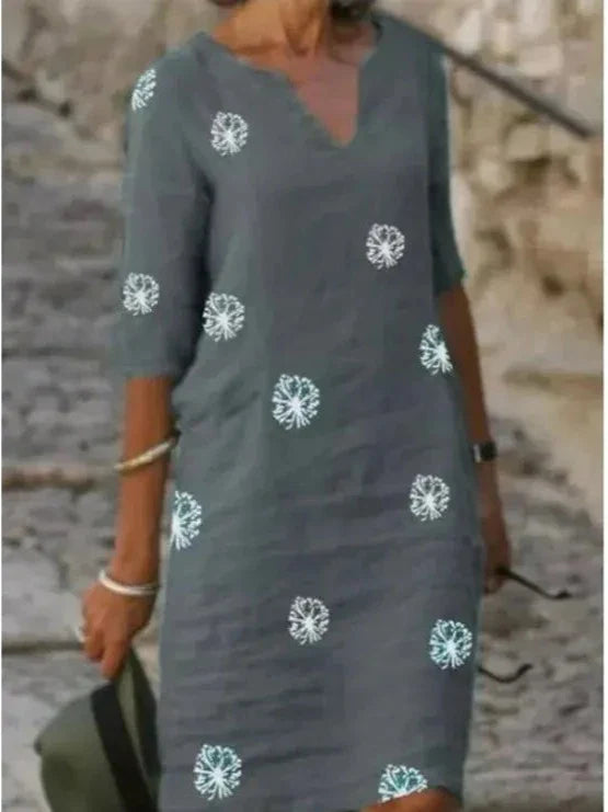 Vestido De Linho Marcela Vestuário Feminino