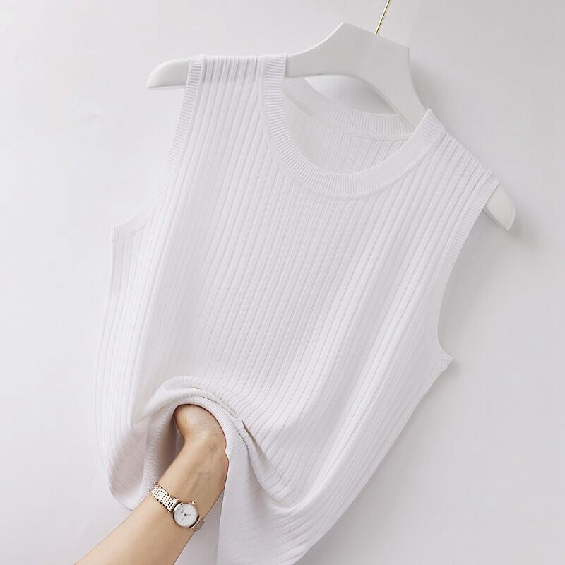 Blusa Regata Arezza Branca / Pp Camisa Feminina