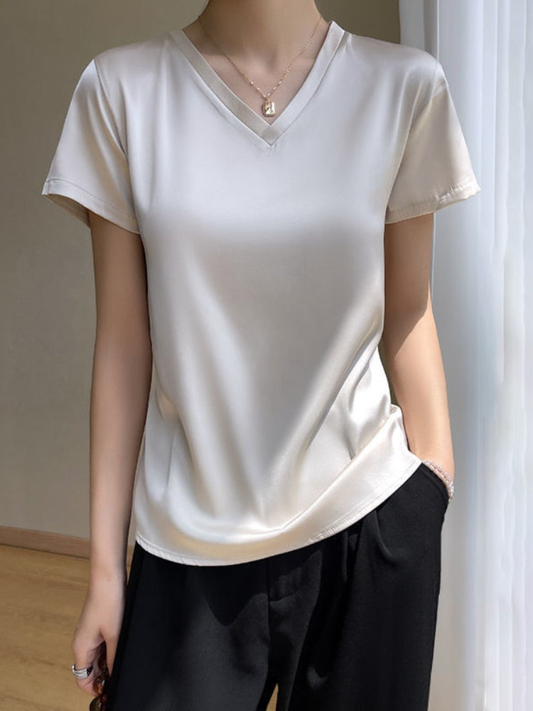 Camisa De Seda Clara Elisa
