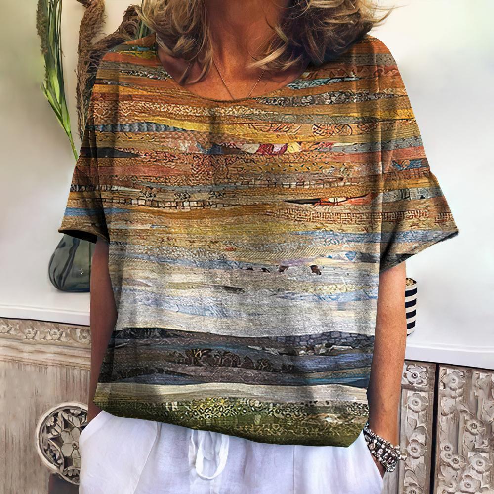 Summer Plaid T Shirt For Women O Neck Casual Sweatshirt New Tees Harajuku Clothing Loose Short