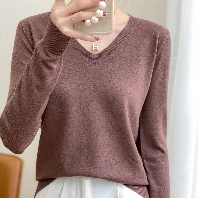 Suéter Gola V Malissi Marrom / P