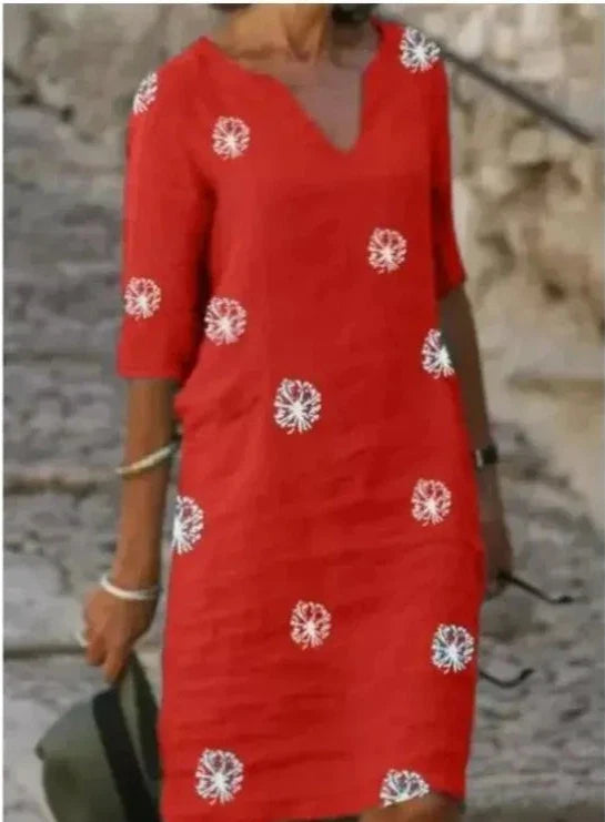 Vestido De Linho Marcela Vestuário Feminino