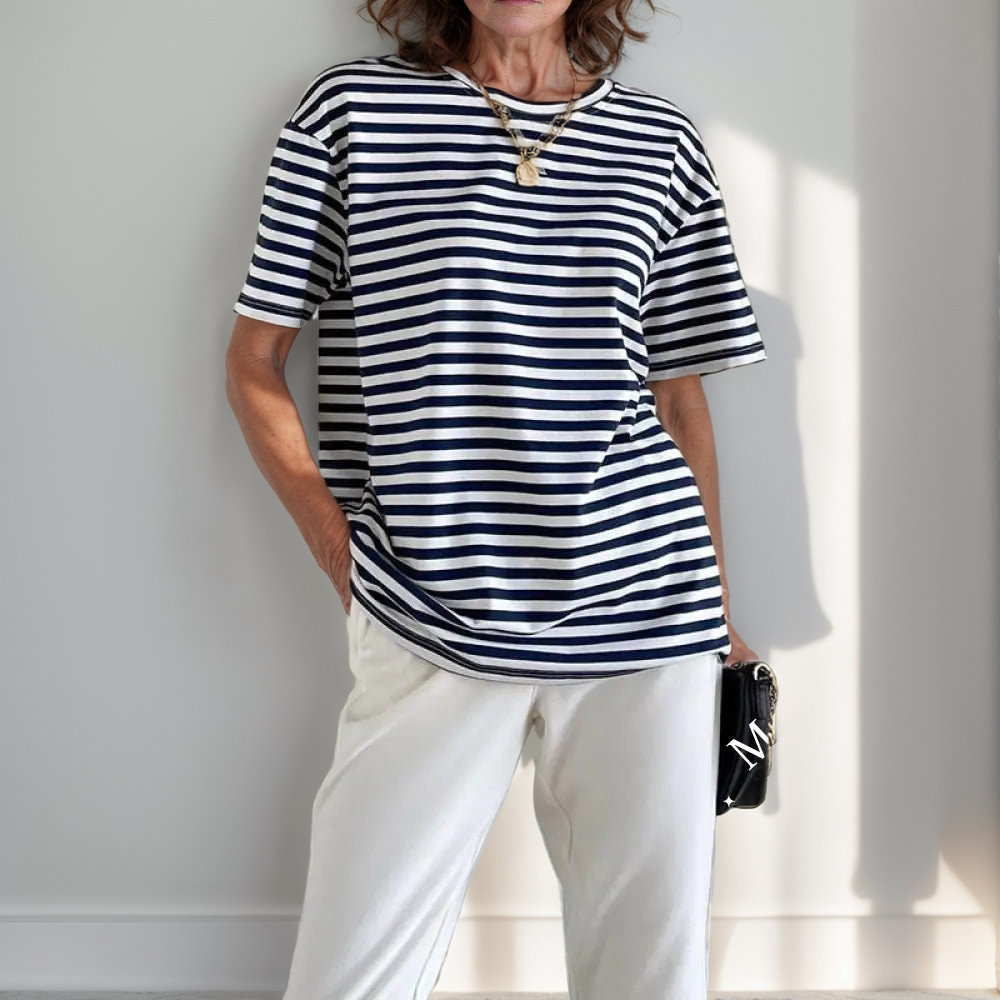 Camisa Listrada Donatella Feminina