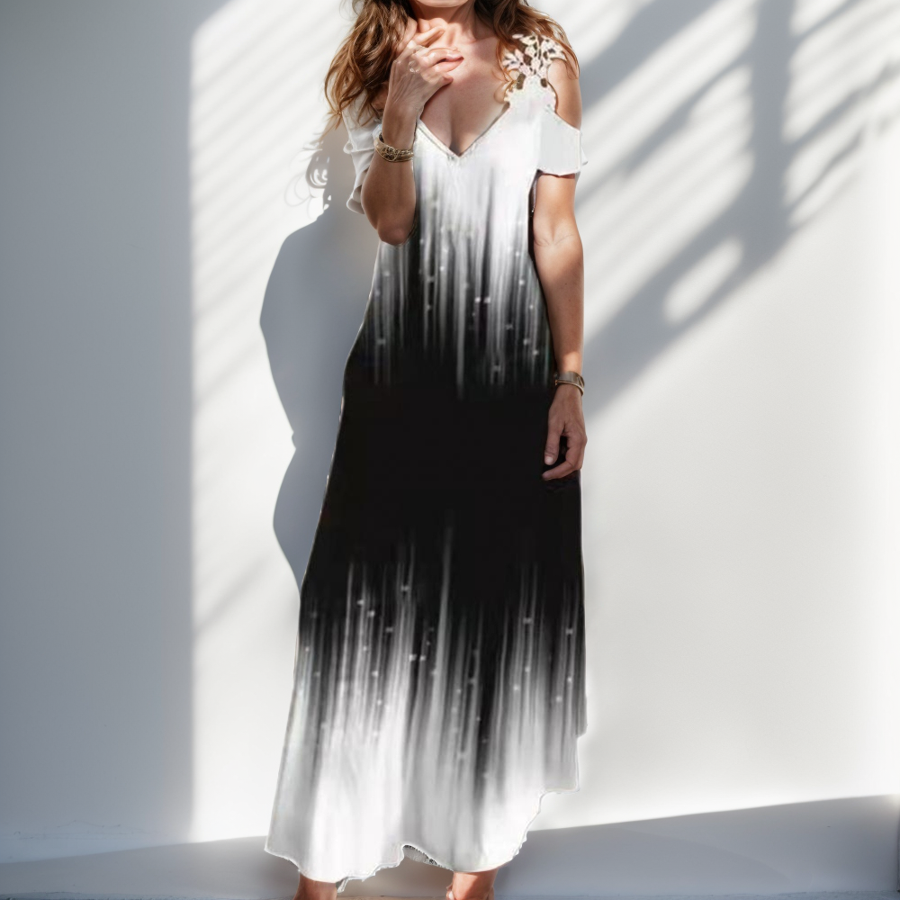 Vestido Floral Columbus Preto / P