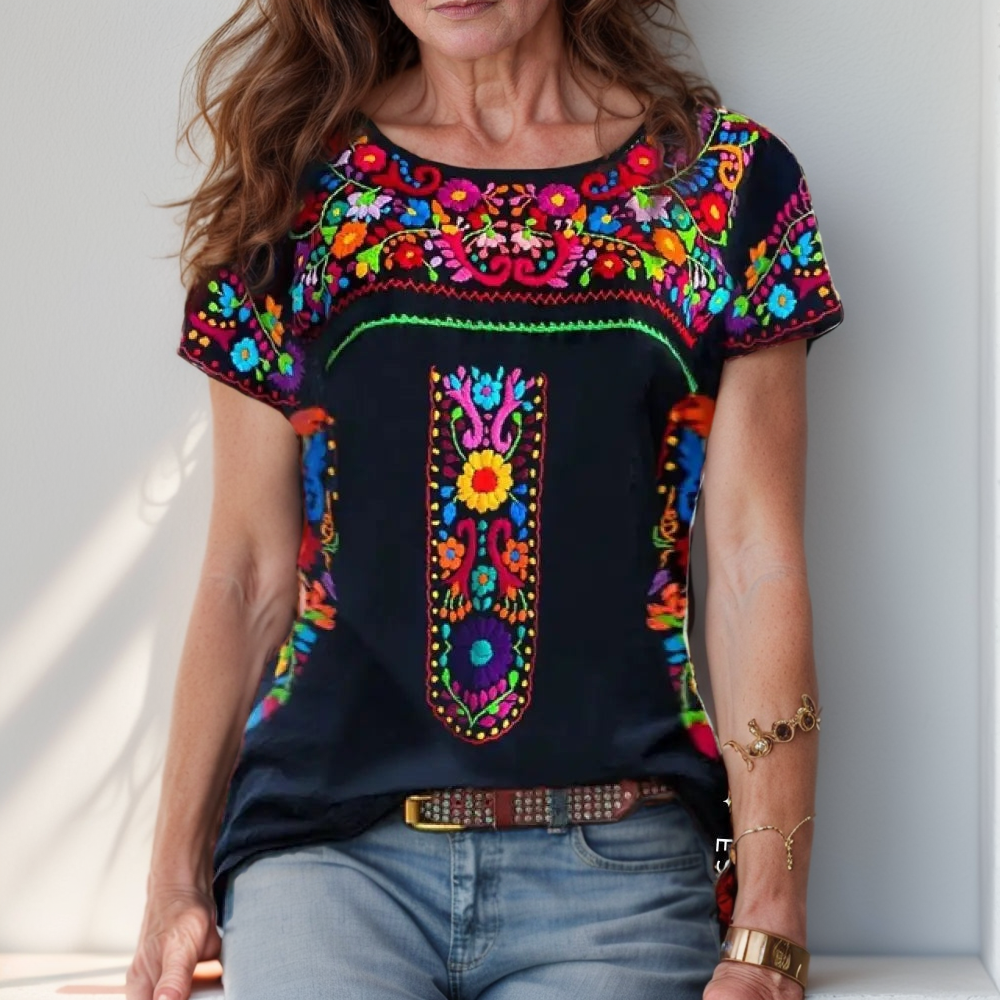 Camisa Feminina Esmeralda Azul Marinho / P Feminina