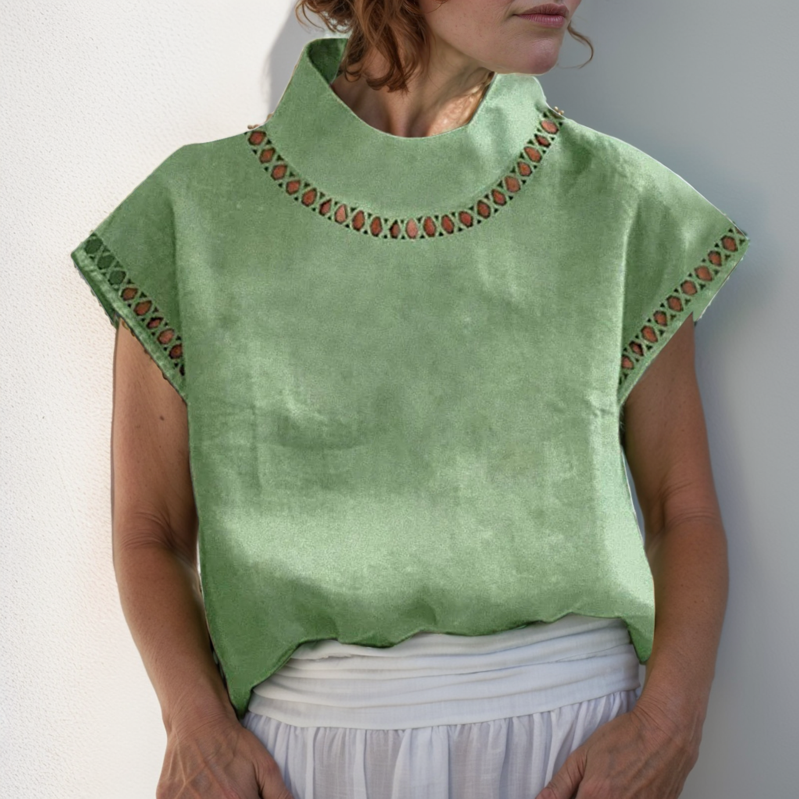 Camisa De Linho Louise Verde / P