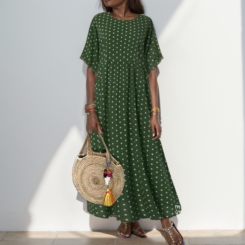 Vestido De Linho Ivone Verde / P