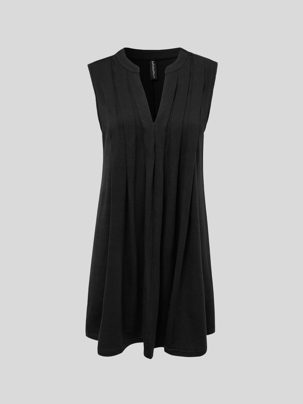 Vestido Largo Casual De Cor Sólida Com Decote Em V