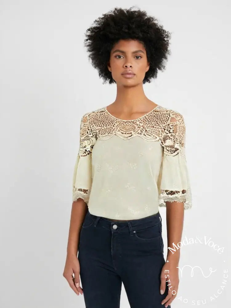 Camisa Bordada Emanuelly