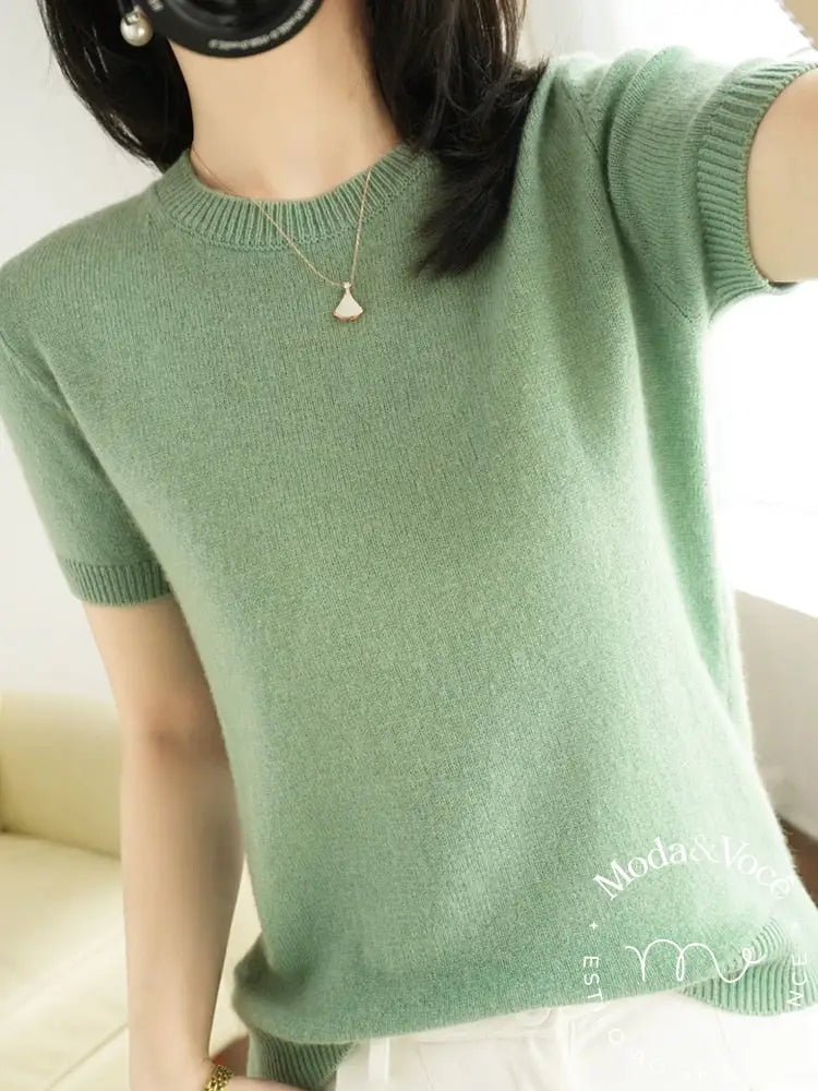 Camisa De Lã Olívia Verde / P Feminina