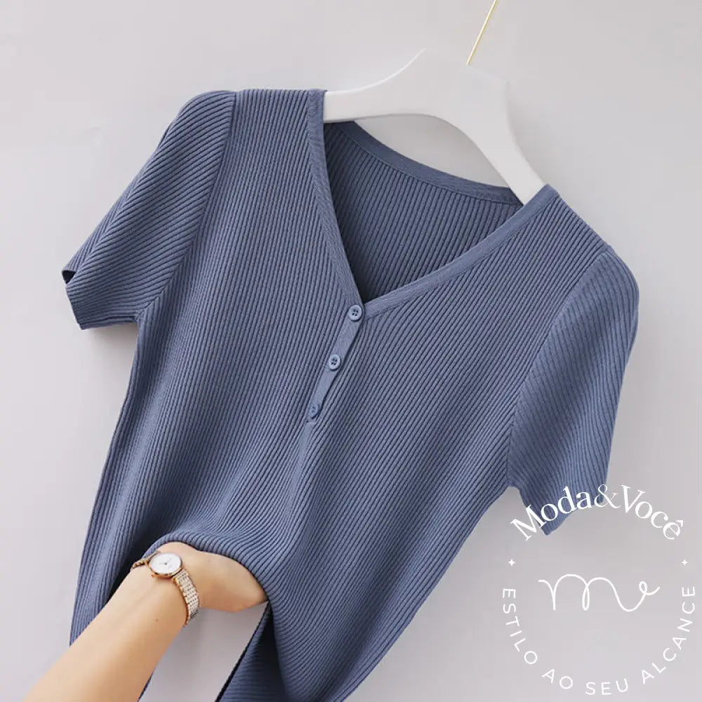 Camisa Lavínia Maísa Azul / P