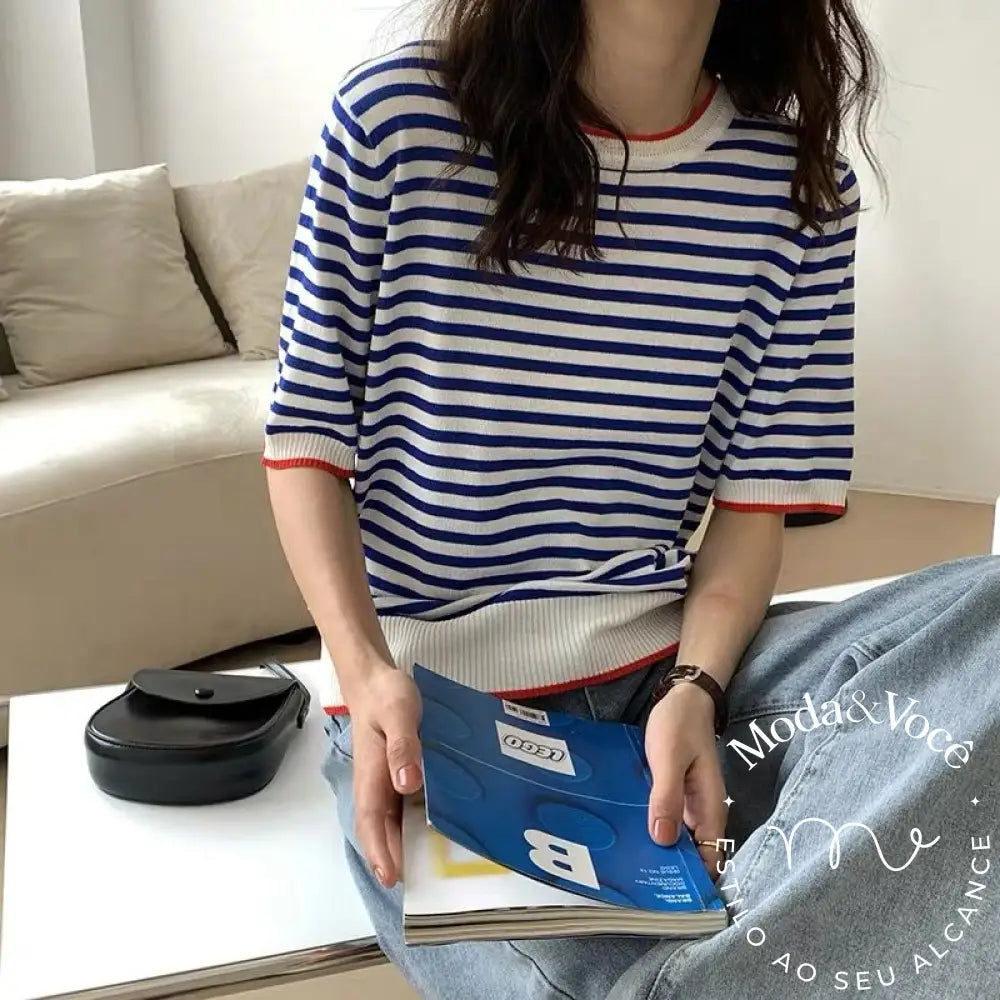 Camisa Listrada Alícia Feminina
