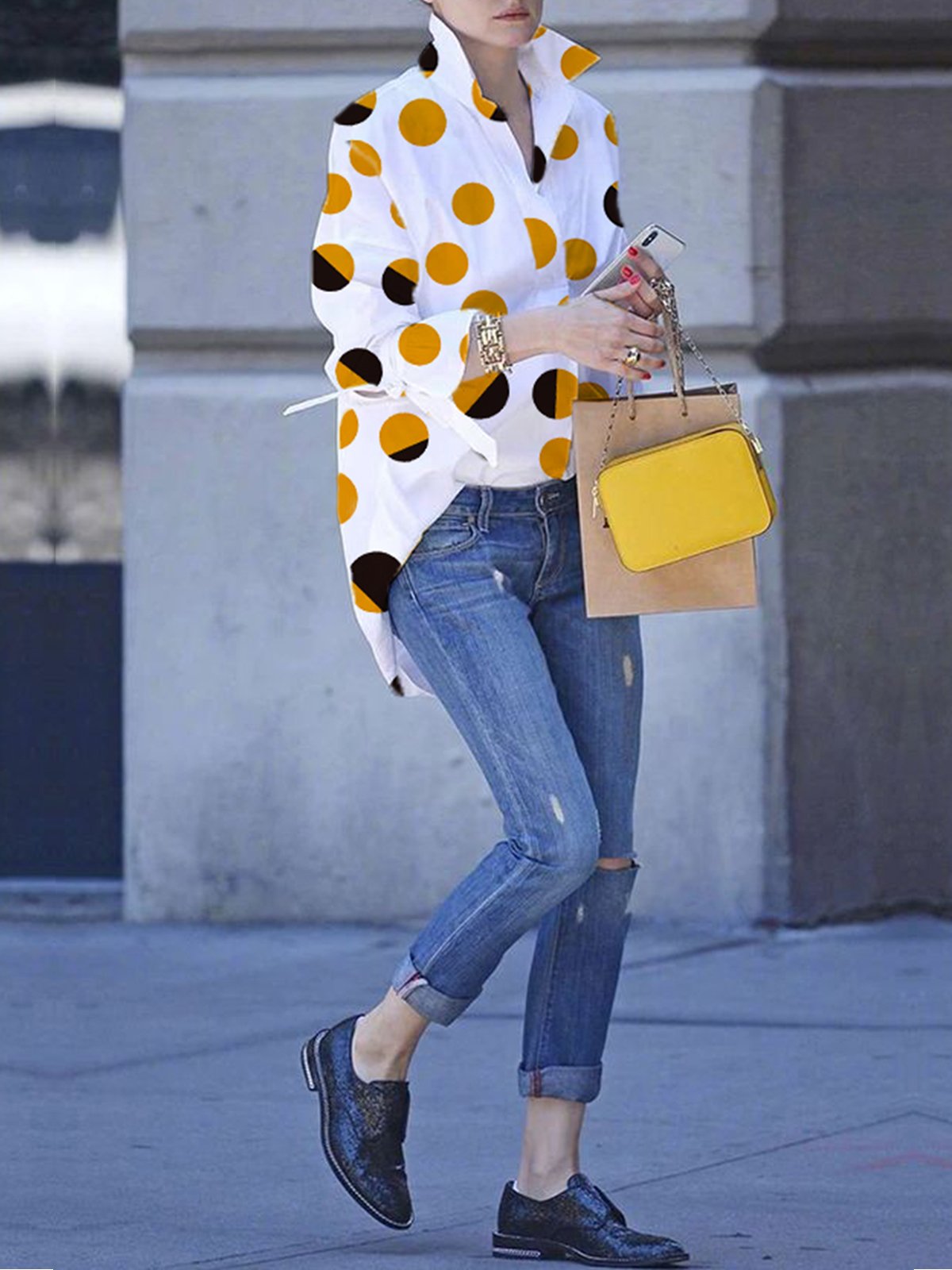 Blusa Floral Com Gola Rebeca