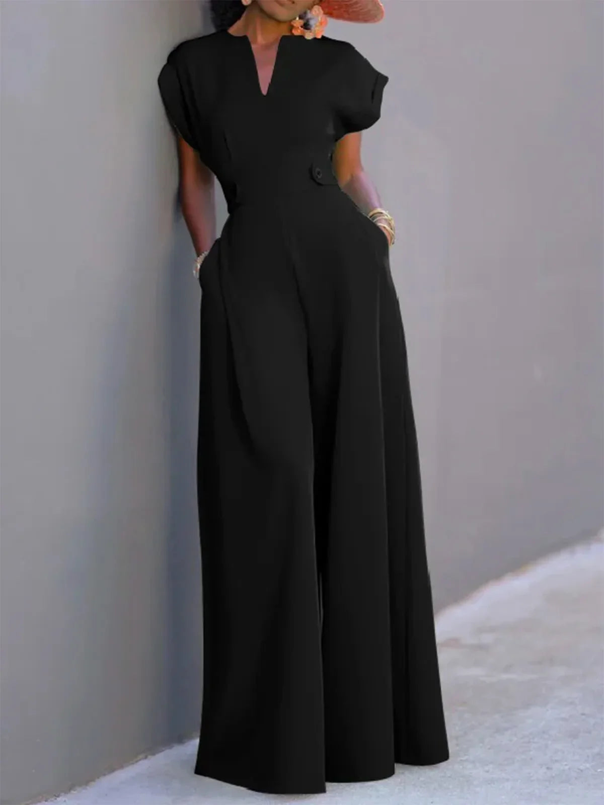 Macacão De Férias Liso Regular Fit