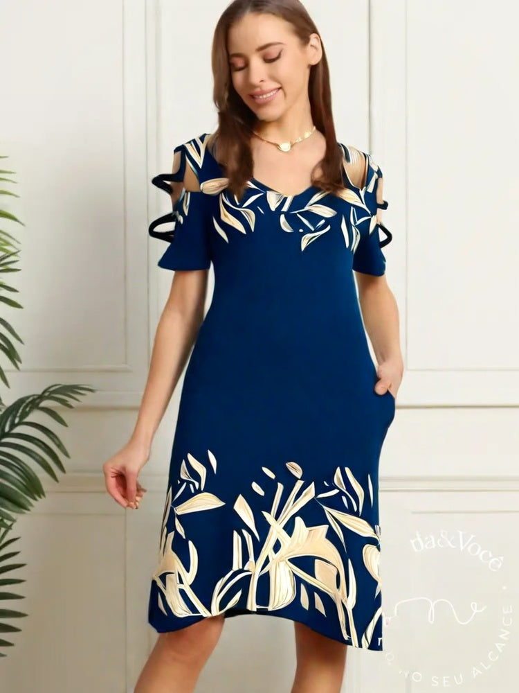 Vestido Feminino Hilary Azul Bambus / P Feminino