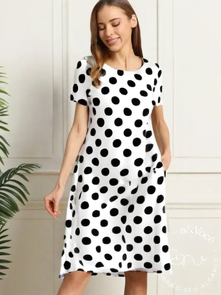 Vestido Bolinhas Sônia Branco / P