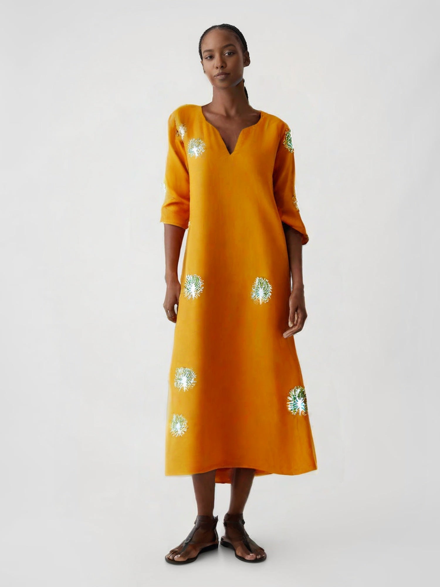 Vestido De Linho Marcela Vestuário Feminino