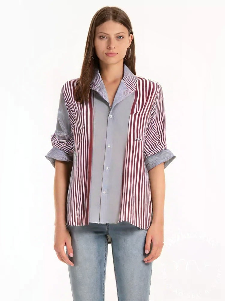 Camisa De Linho Maria Júlia Vermelha / P