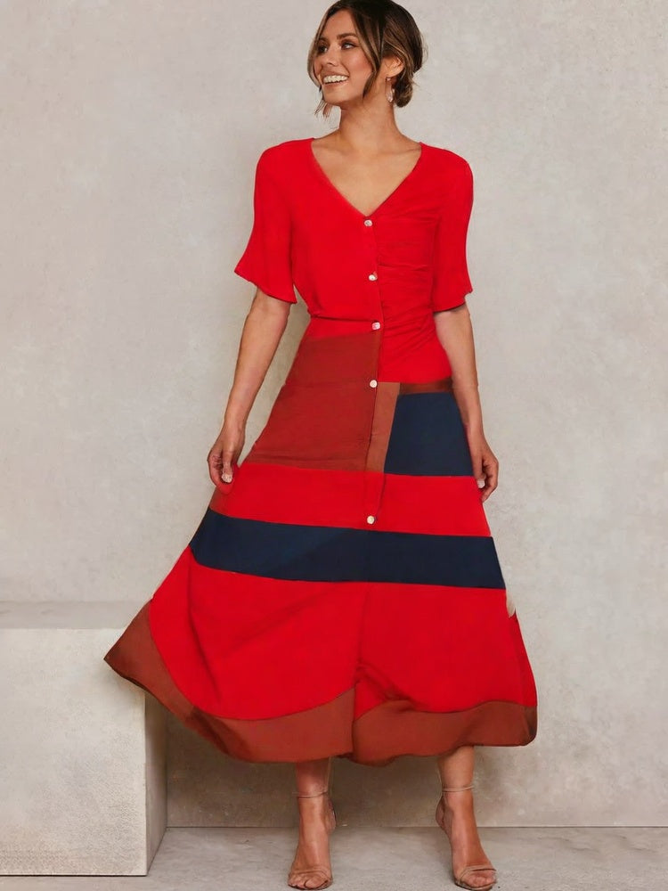 Vestido De Algodão Casual Mallorca