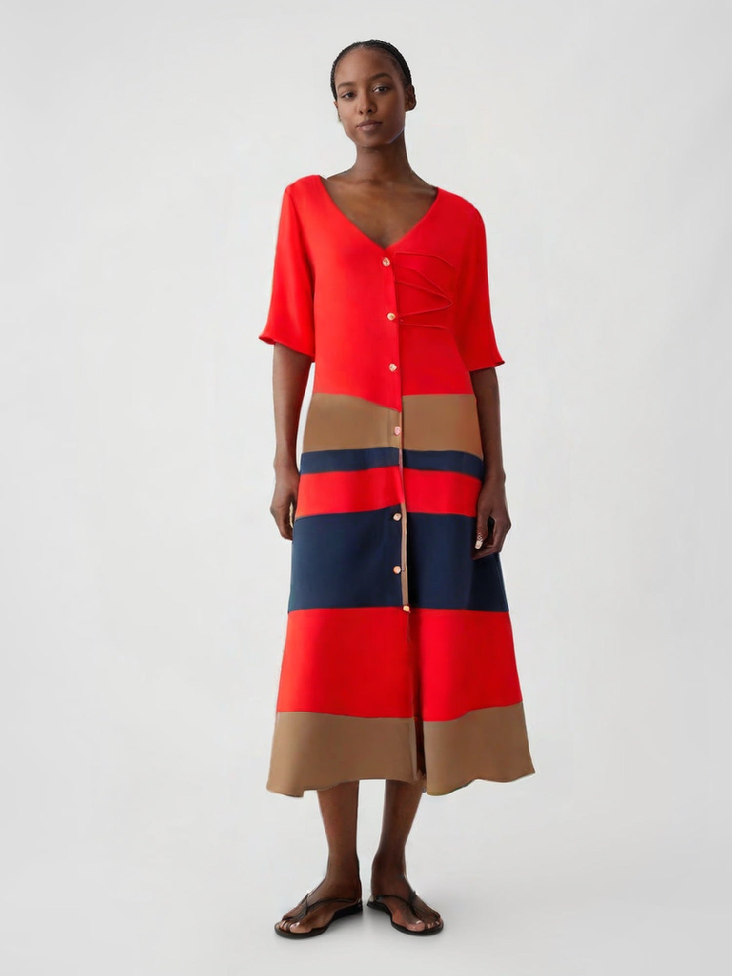 Vestido De Algodão Casual Mallorca