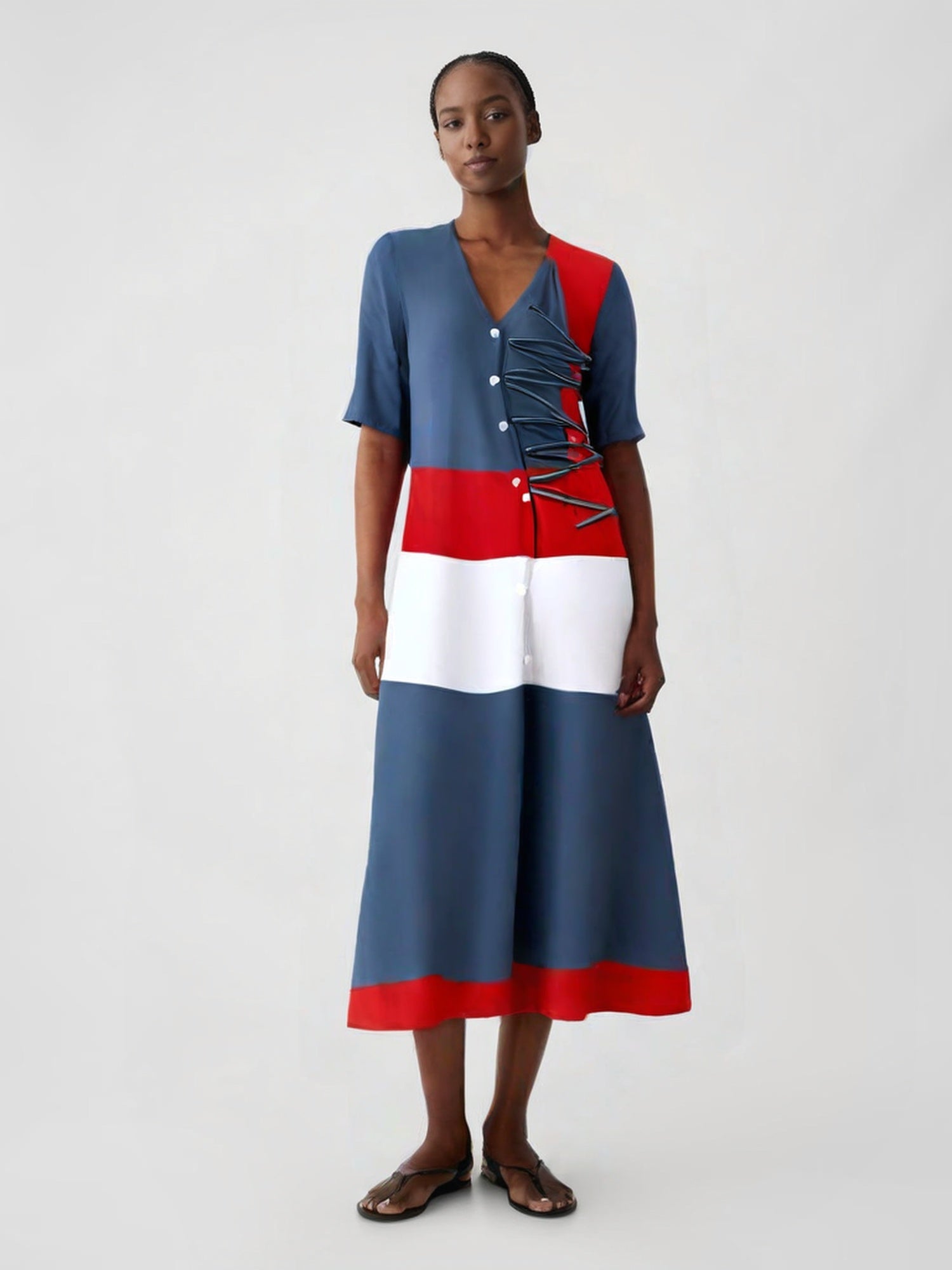 Vestido De Algodão Casual Mallorca