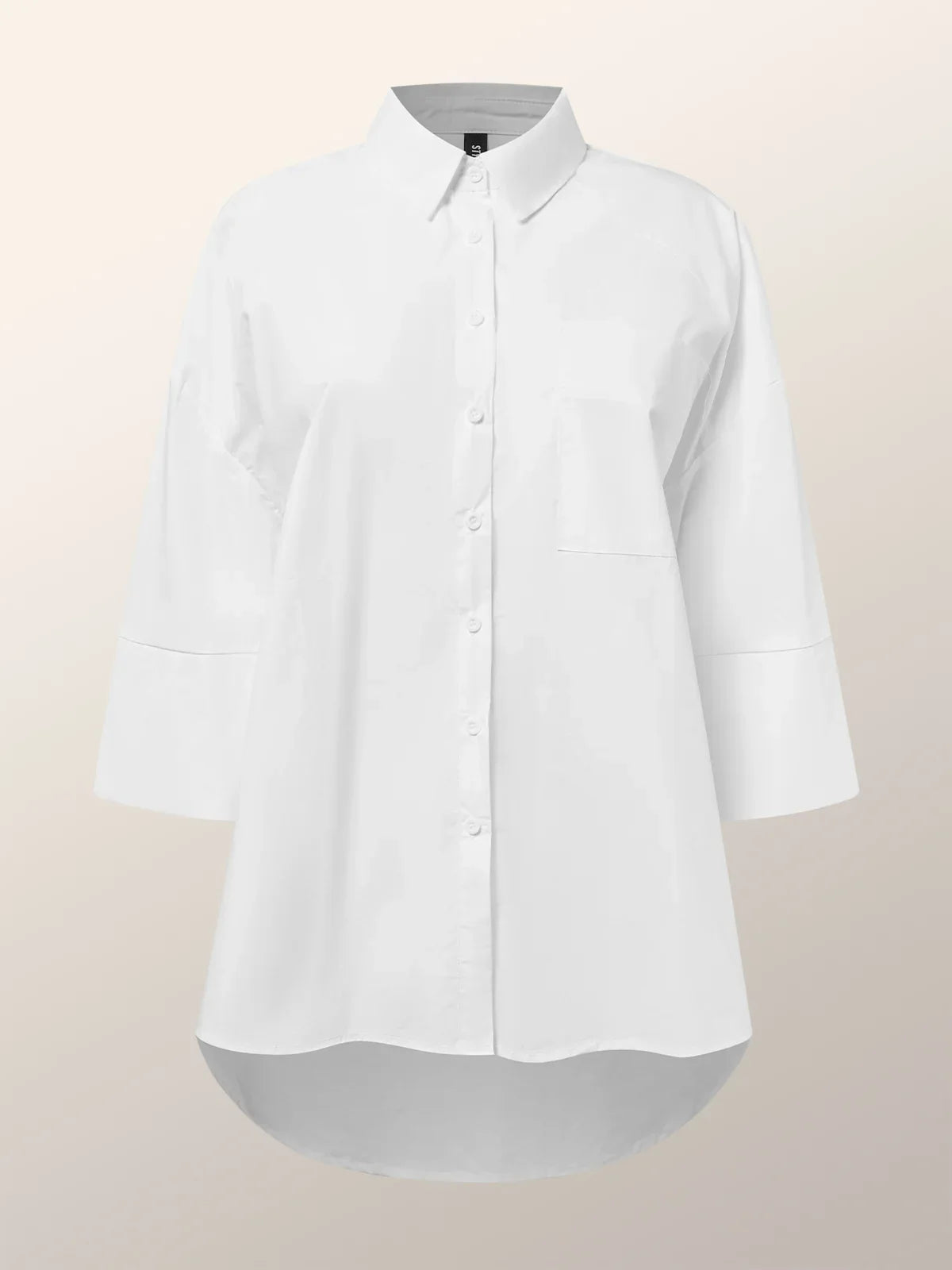 Blusa Casual Lisa Gola Camisa Solta