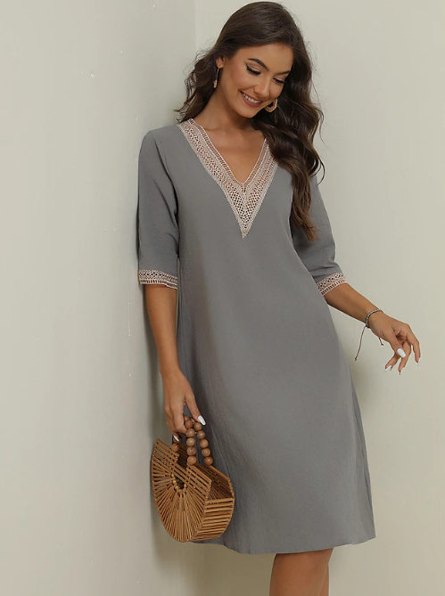 Vestido De Linho Antonella