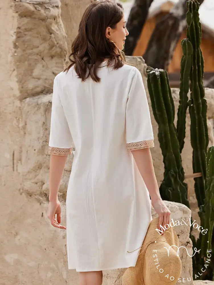 Vestido De Linho Antonella