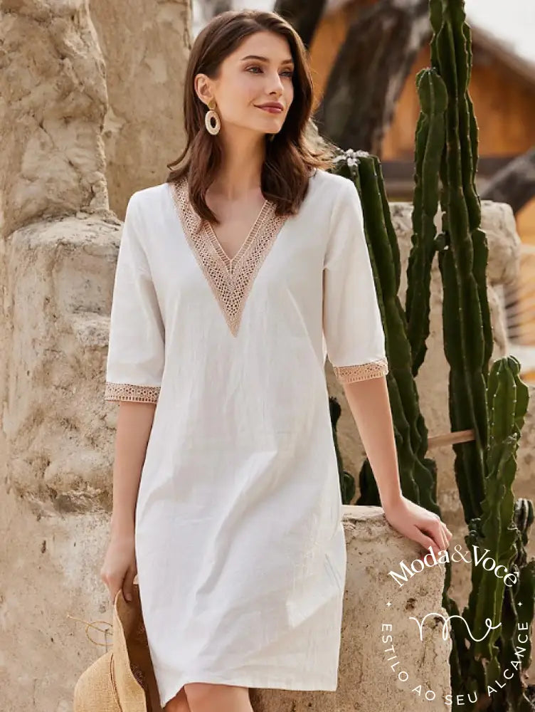 Vestido De Linho Antonella