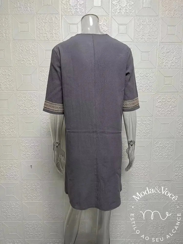 Vestido De Linho Antonella