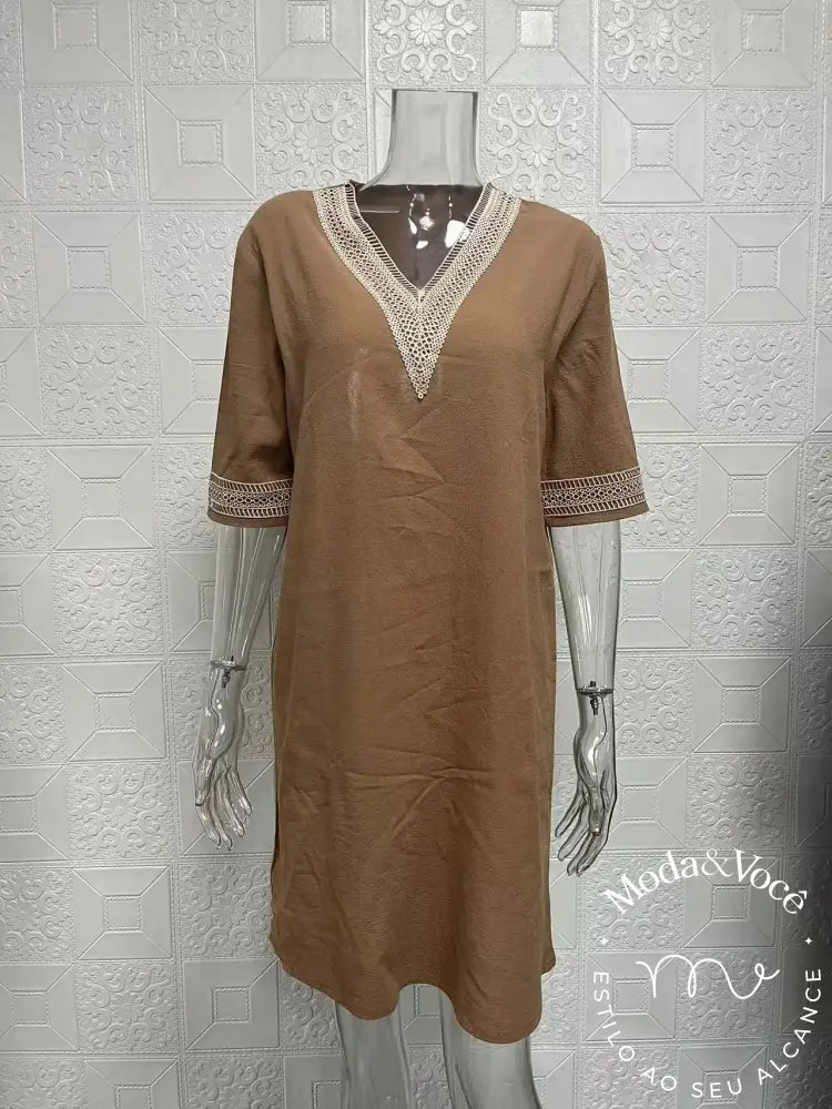 Vestido De Linho Antonella