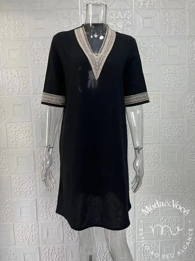 Vestido De Linho Antonella
