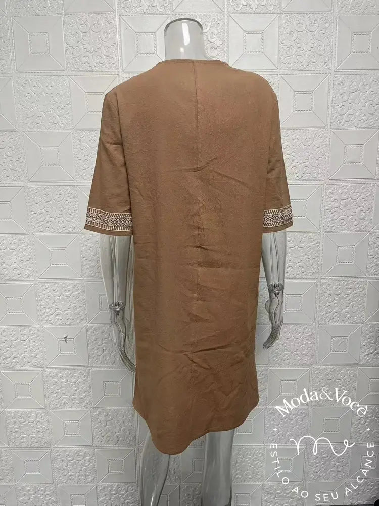 Vestido De Linho Antonella
