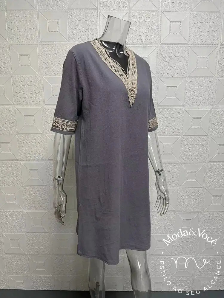 Vestido De Linho Antonella