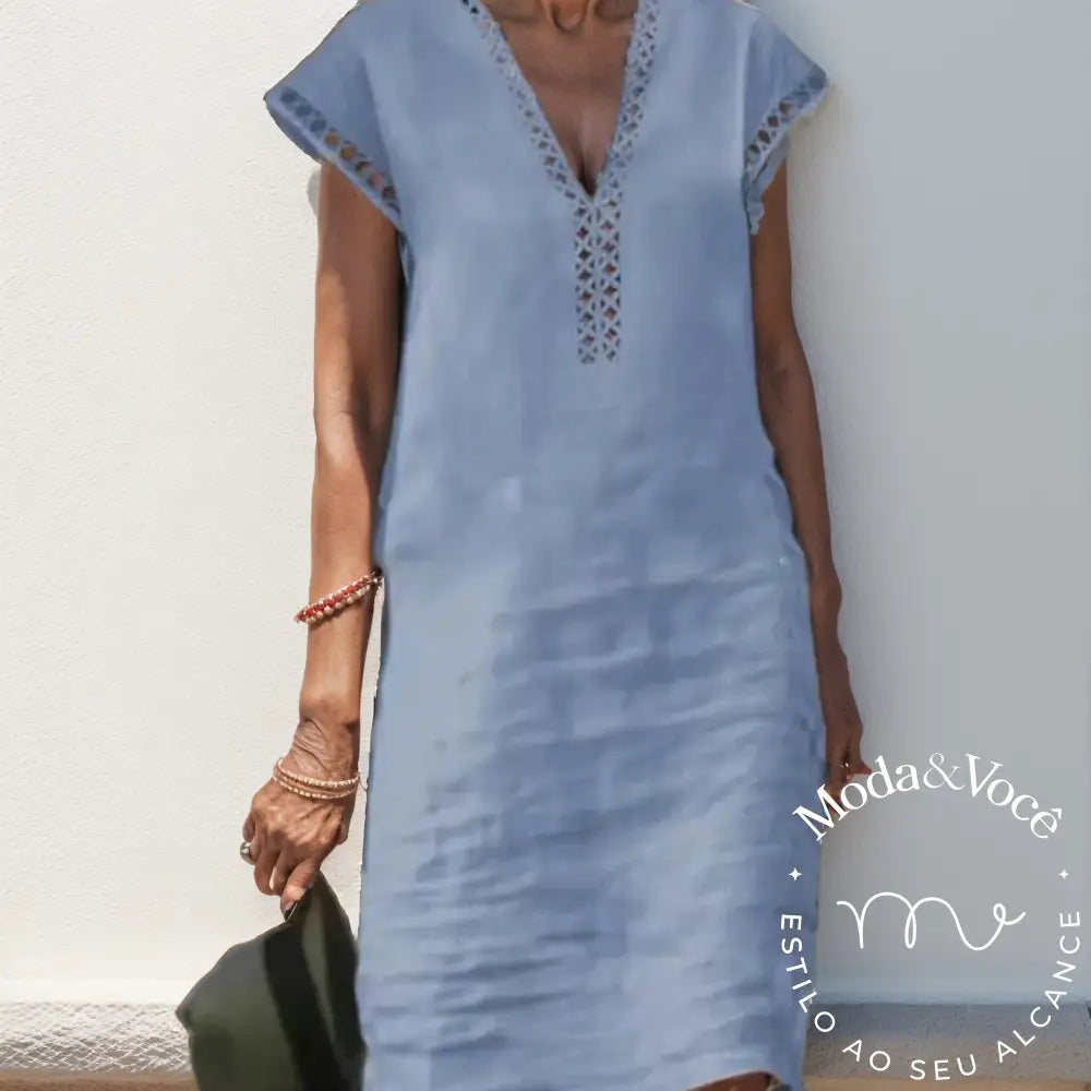 Vestido De Linho Antonella