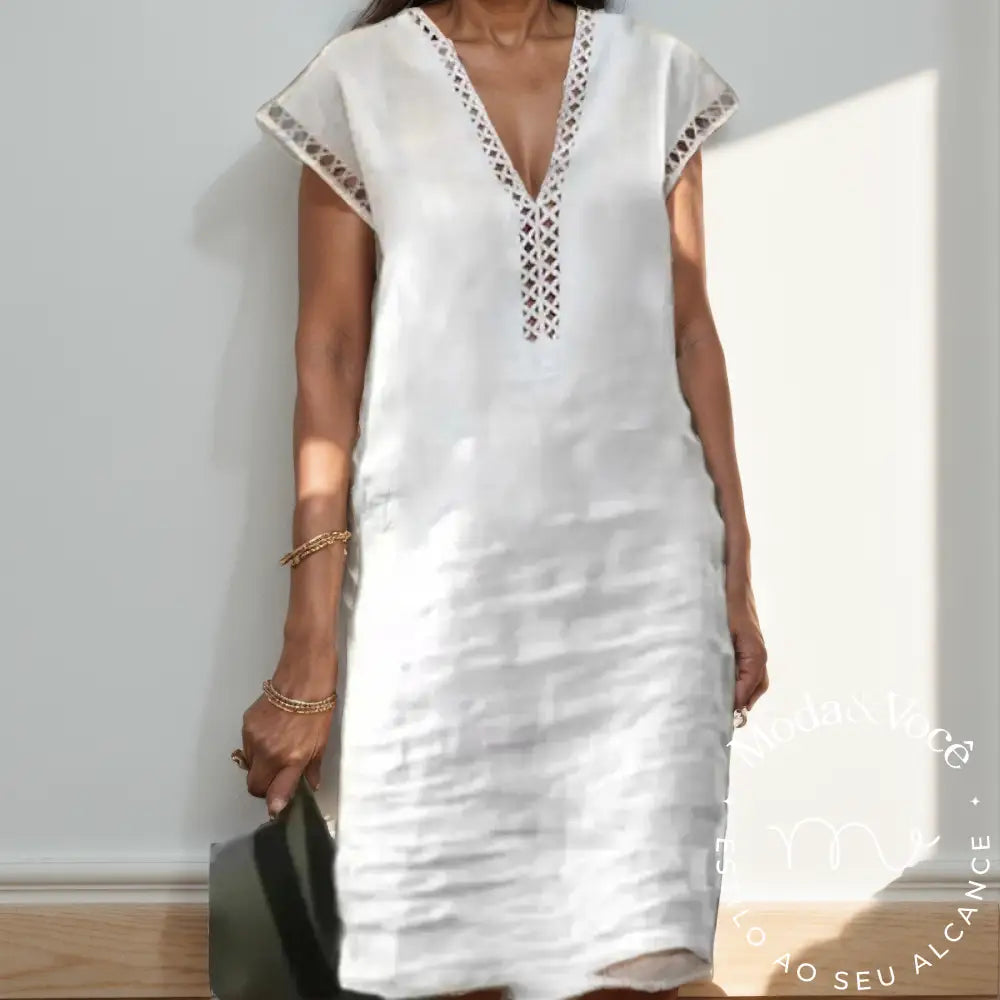 Vestido De Linho Antonella