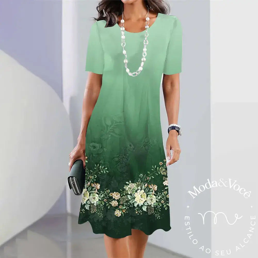 Women Summer Short Dress Festival Outfit Female 2023 Girls Fashion Pullover Floral 3D Print Elegant