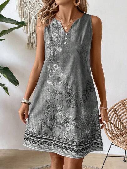 Vestido Cínthia Cinza / P