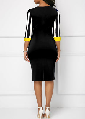 Vestido Listrado Akira