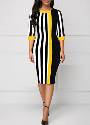 Vestido Listrado Akira