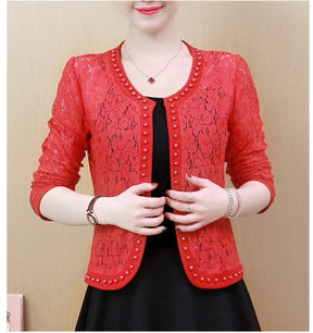 Jaqueta De Renda Simone Vermelha / P
