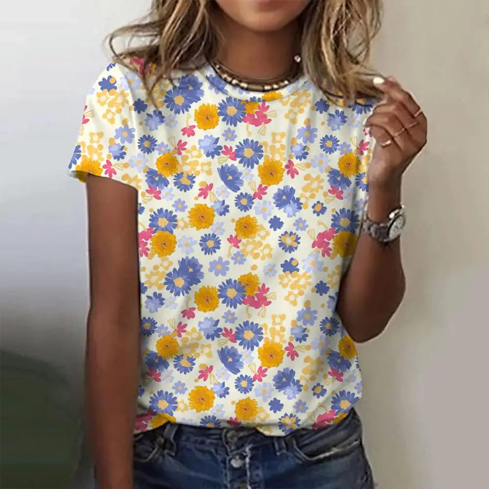 Camisa Florida Anelise Colorida / Pp
