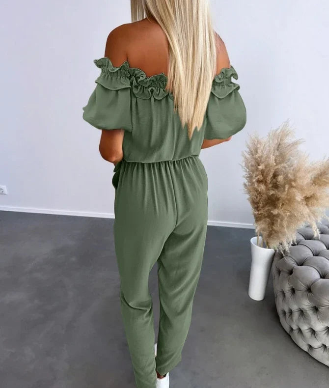 Macacão Tomara Que Caia E Com Babado Nair Zahara