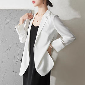 Blazer Casual Charlotte / Um Mix Perfeito De Luxo Glamour E Conforto! Branco Pp