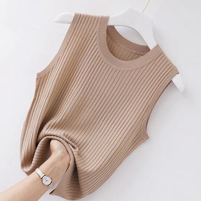 Blusa Regata Arezza Bege / Pp Camisa Feminina