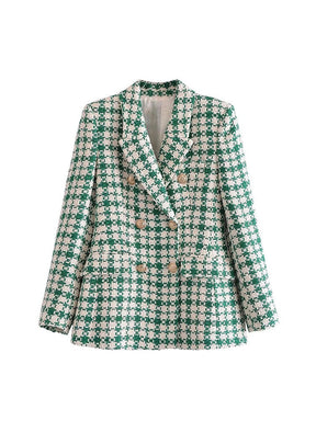 Blazer Marília Gabriela Verde/Branco / Pp