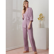 Conjunto De Linho Alexia Lilás / P