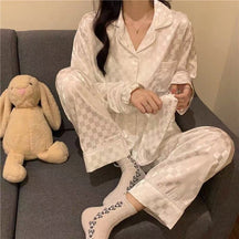 Pijama De Luxo - Toque Seda Branco / P Feminino